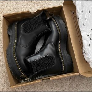 Doc Martens 2976 QUAD black combat boots.